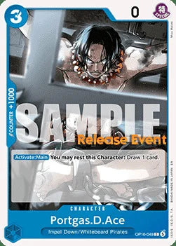 Portgas.D.Ace (OP16-049) Release Event Cards