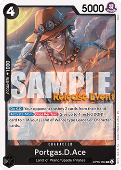 Portgas.D.Ace (OP16-094) Release Event Cards