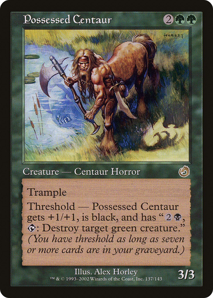 Possessed Centaur (137) Foil - Torment