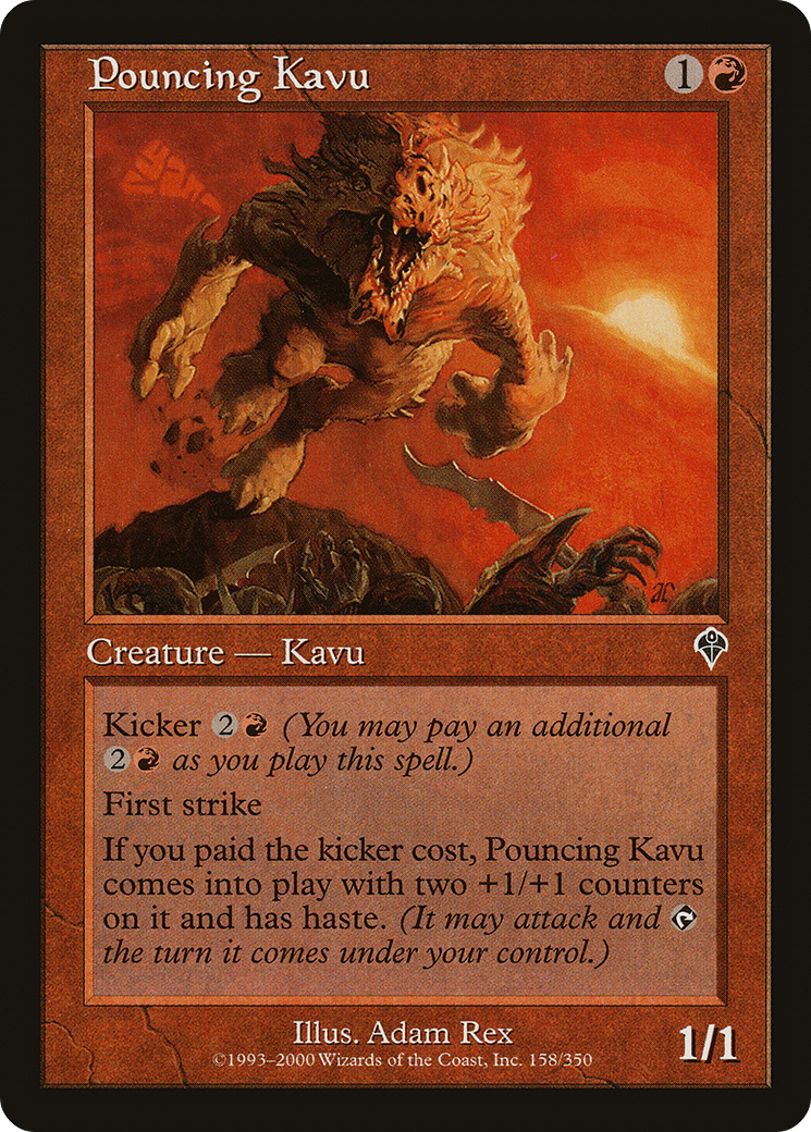 Pouncing Kavu (158) Foil - Invasion