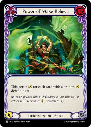 Power Of Make Believe (Blue) (PEN132) Rainbow Foil - Compendium of Rathe