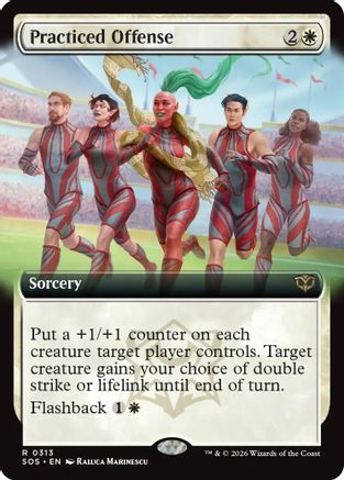 Practiced Offense (Extended Art) (313) Foil - Secrets of Strixhaven