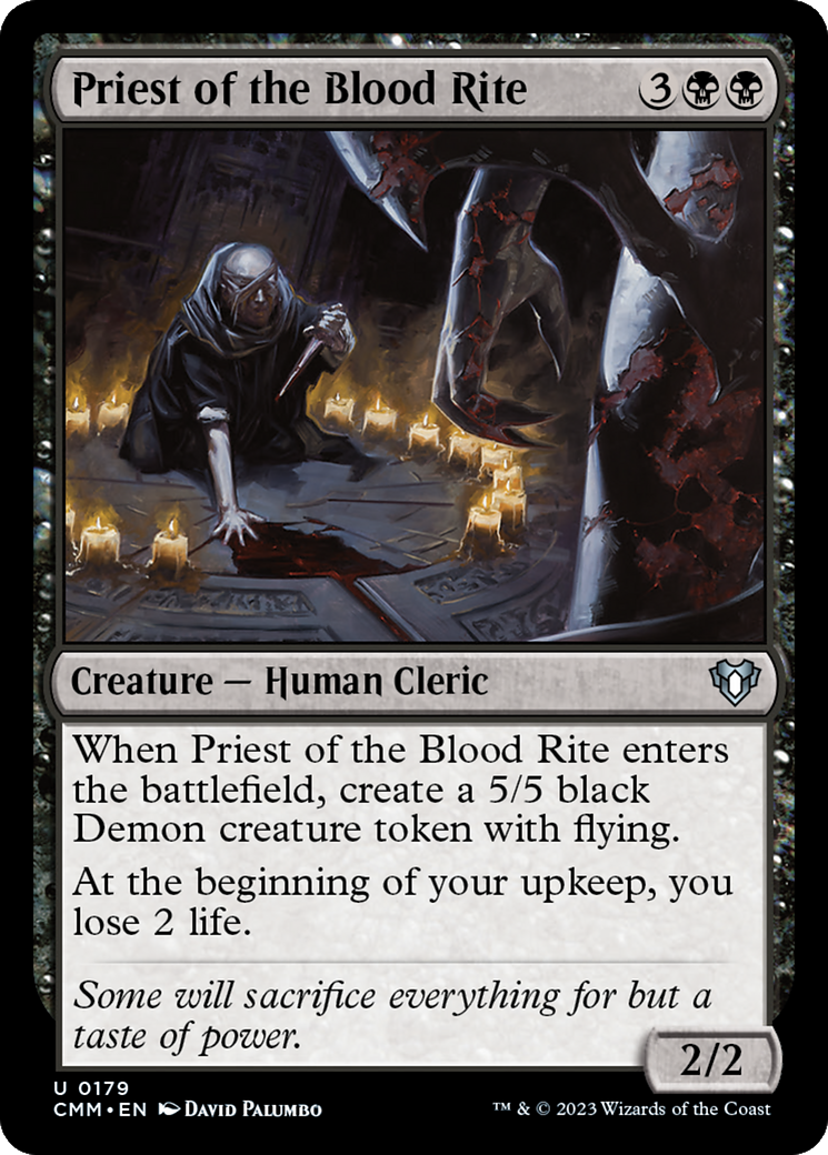 Priest of the Blood Rite (179) - Commander Masters