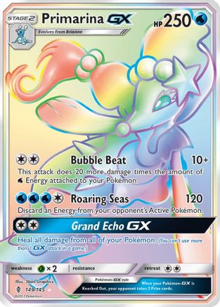 Primarina GX (149) Holofoil - Guardians Rising