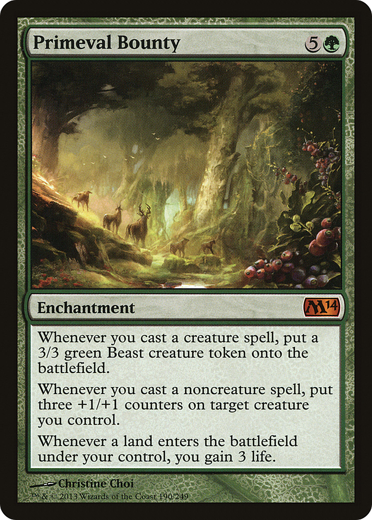 Primeval Bounty (190) Foil - Magic 2014