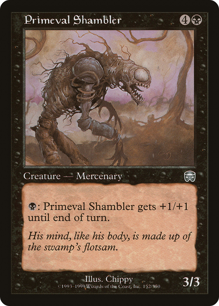 Primeval Shambler (152) Foil - Mercadian Masques