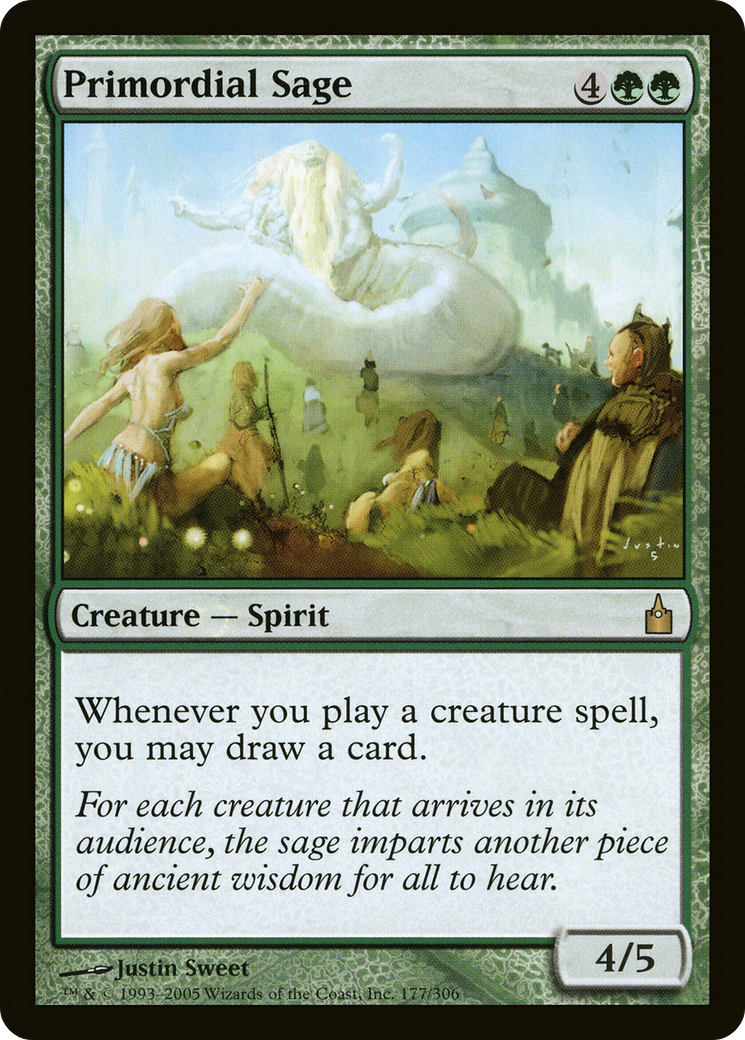 Primordial Sage (177) Foil - Ravnica: City of Guilds