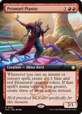 Prismari Pianist (Extended Art) (082) - Commander: Secrets of Strixhaven