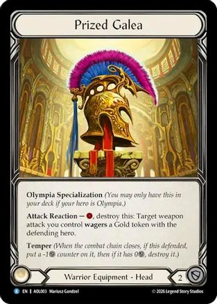 Prized Galea (AOL003) - Armory Deck: Olympia