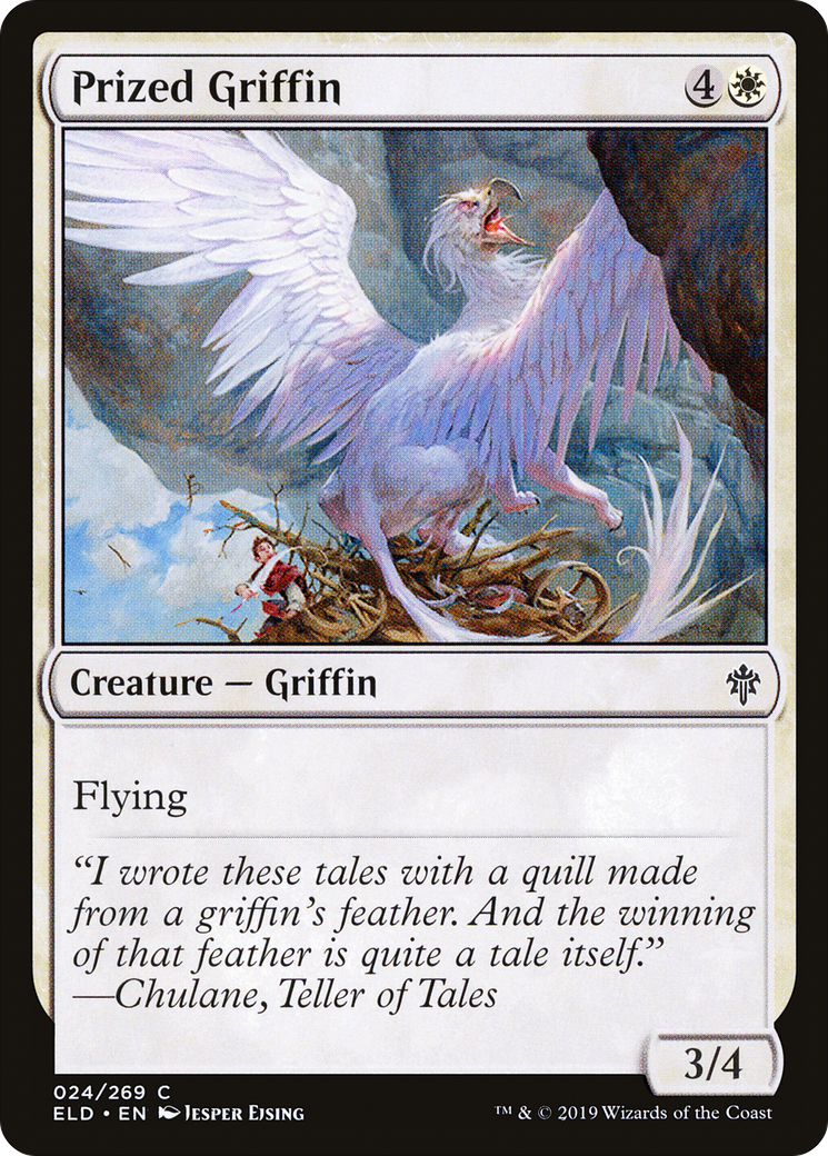 Prized Griffin (024) - Throne of Eldraine Foil