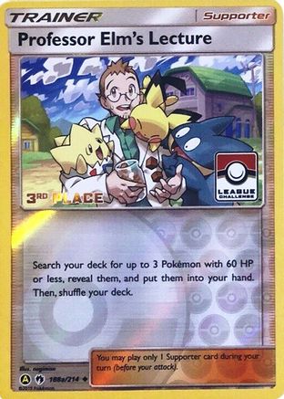 Professor Elm's Lecture (League Challenge) [3rd Place] (188a) Reverse Holofoil - Lost Thunder