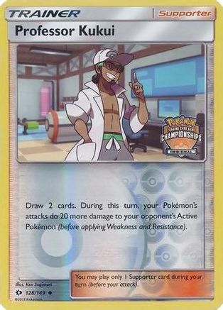 Professor Kukui (Regional Championships) (128) Reverse Holofoil - Sun & Moon