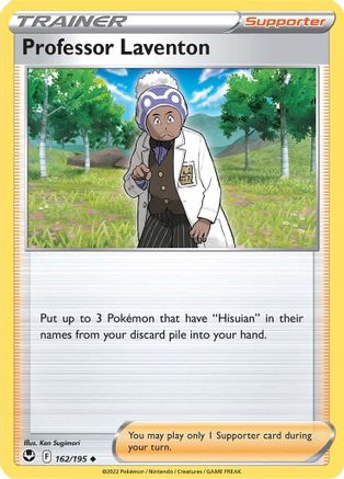 Professor Laventon (162) Reverse Holofoil - Silver Tempest