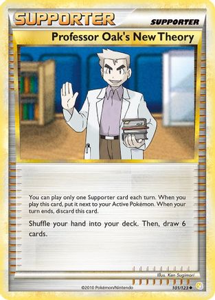 Professor Oak's New Theory (101) Reverse Holofoil - HeartGold & SoulSilver