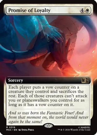 Promise of Loyalty (Extended Art) (319) - Commander: Marvel Super Heroes