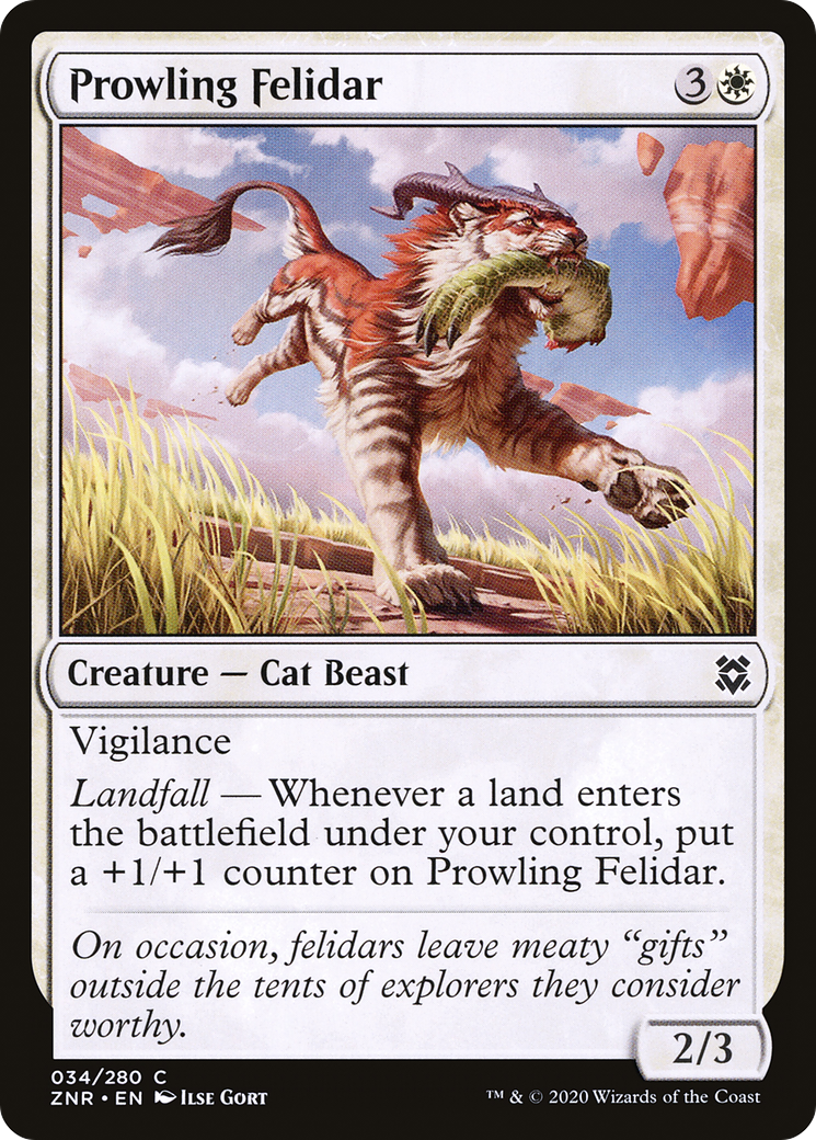 Prowling Felidar (034) - Zendikar Rising Foil