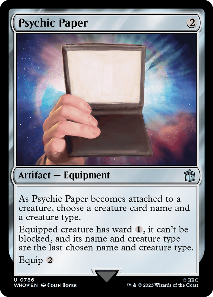 Psychic Paper (786) Surge Foil - Doctor Who