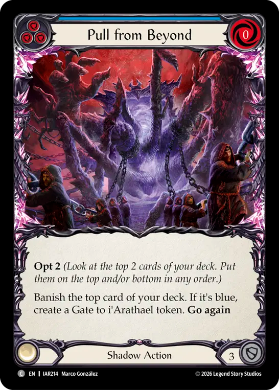 Pull from Beyond (Blue) (IAR214) - Usurp the Shadow Throne