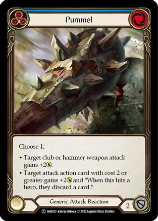 Pummel (Blue) (1HR023) - Blitz Deck: Historic Pack 1 - Rhinar