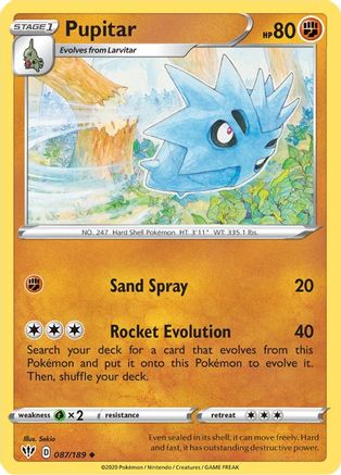 Pupitar (87) Reverse Holofoil - Darkness Ablaze