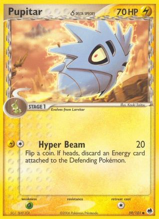 Pupitar (Delta Species) (59) Reverse Holofoil - Dragon Frontiers