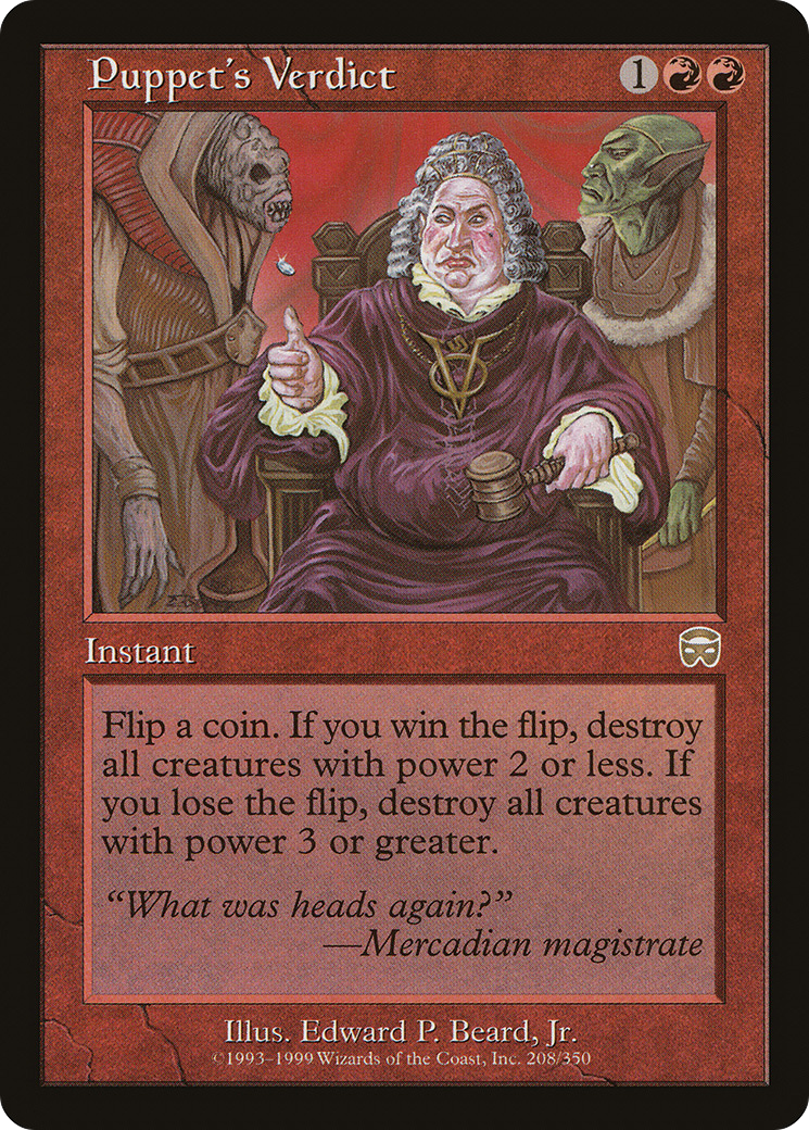 Puppet's Verdict (208) - Mercadian Masques