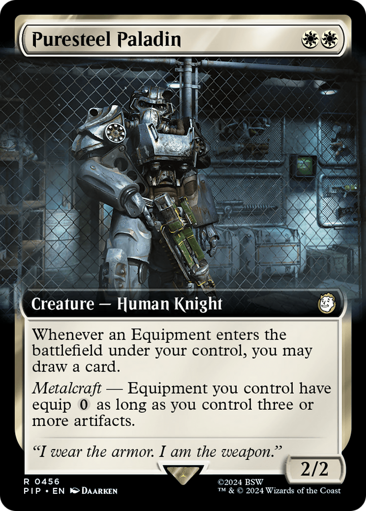Puresteel Paladin (Extended Art) (456) Foil - Fallout
