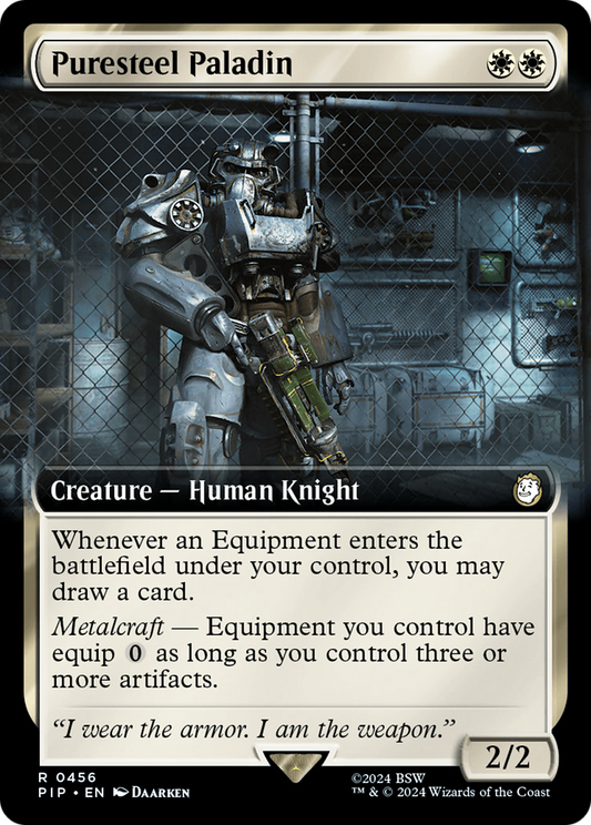 Puresteel Paladin (Extended Art) (456) Foil - Fallout