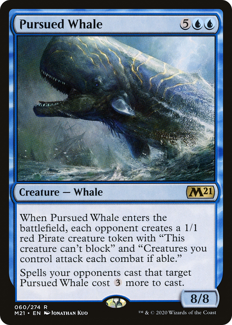 Pursued Whale (060) - Core Set 2021 Foil