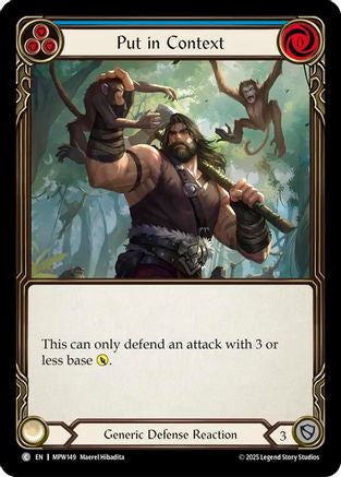 Put in Context (Blue) (MPW149) - Mastery Pack Warrior
