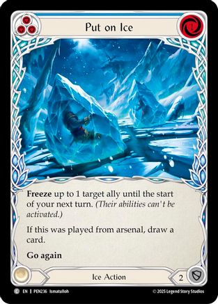 Put On Ice (Blue) (PEN236) Rainbow Foil - Compendium of Rathe