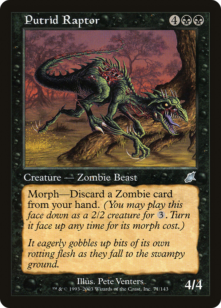 Putrid Raptor (071) Foil - Scourge