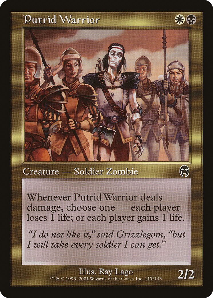 Putrid Warrior (117) Foil - Apocalypse
