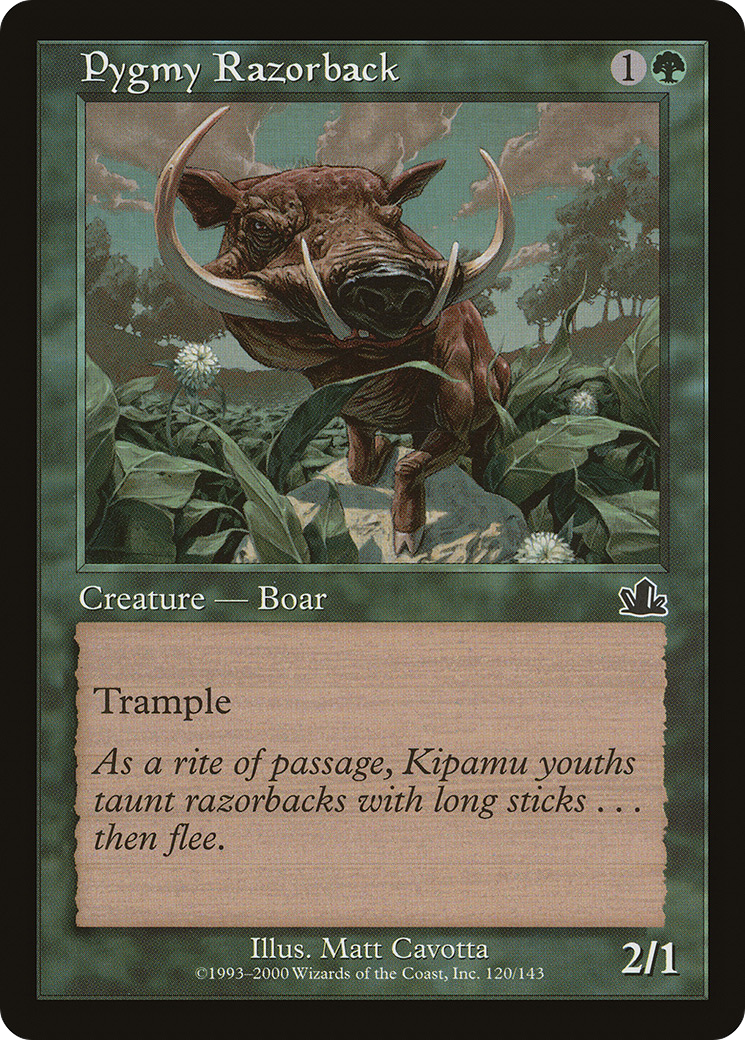 Pygmy Razorback (120) Foil - Prophecy