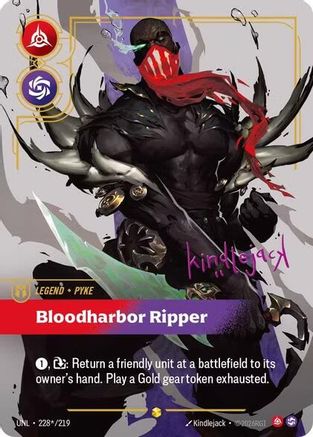 Pyke – Bloodharbor Ripper (Signature) (228) Foil - Unleashed