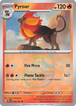 Pyroar (Master Ball Pattern) (16) Reverse Holofoil - Prismatic Evolutions