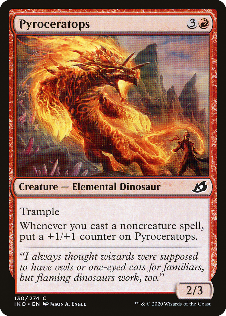 Pyroceratops (130) - Ikoria: Lair of Behemoths Foil
