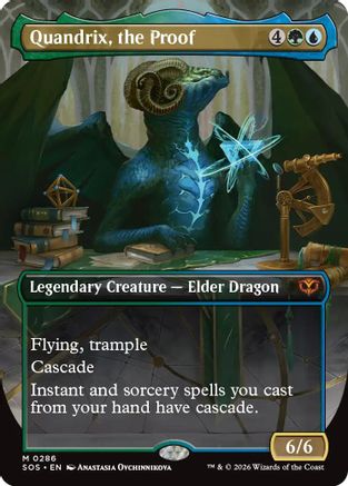 Quandrix, the Proof (Borderless) (286) Foil - Secrets of Strixhaven