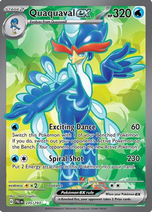 Quaquaval ex (Full Art) (235) Holofoil - Paldea Evolved
