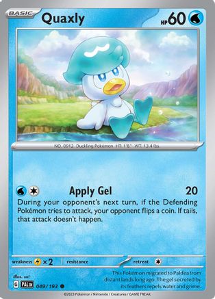 Quaxly (49) Reverse Holofoil - Paldea Evolved