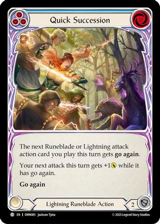 Quick Succession (Blue) (OMN085) - Omens of the Third Age