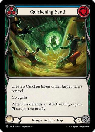 Quickening Sand (Blue) (PEN088) Rainbow Foil - Compendium of Rathe