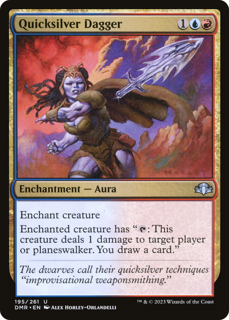 Quicksilver Dagger (195) - Dominaria Remastered Foil