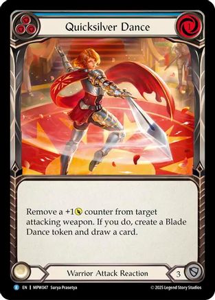Quicksilver Dance (MPW047) Rainbow Foil - Mastery Pack Warrior