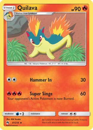Quilava (41) Reverse Holofoil - Lost Thunder