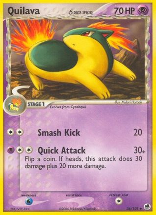 Quilava (Delta Species) (36) Reverse Holofoil - Dragon Frontiers