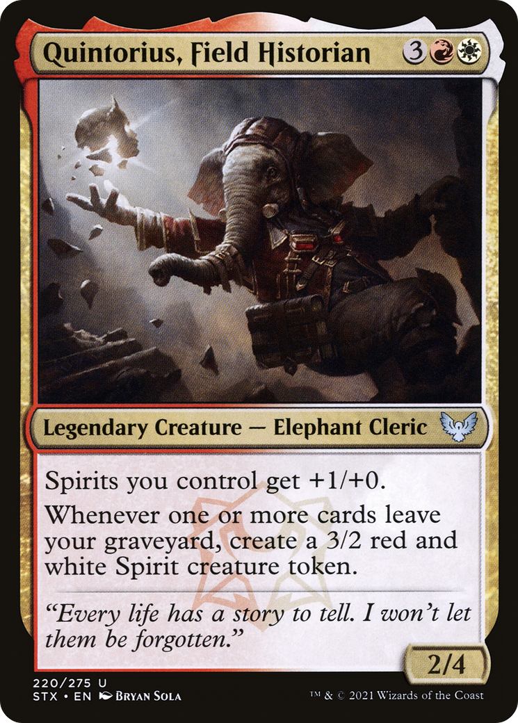 Quintorius, Field Historian (220) - Strixhaven: School of Mages Foil