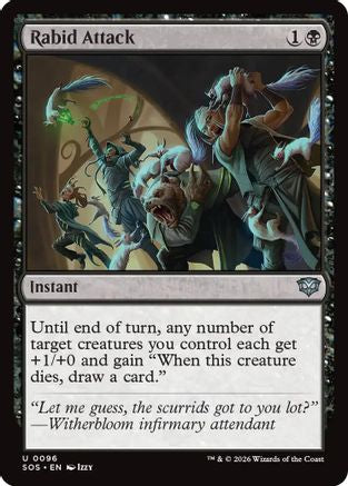 Rabid Attack (096) Foil - Secrets of Strixhaven