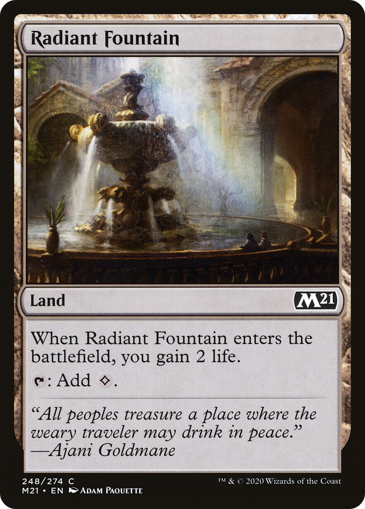 Radiant Fountain (248) - Core Set 2021 Foil