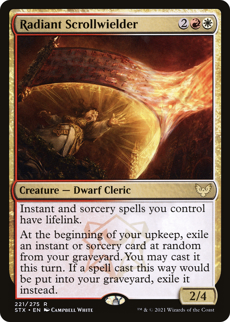Radiant Scrollwielder (221) - Strixhaven: School of Mages Foil